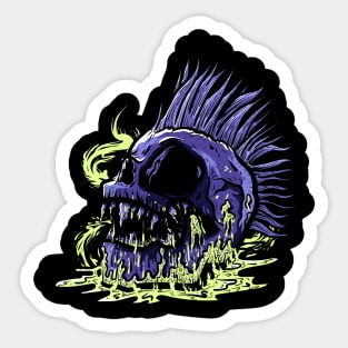 Punk Skull Sticker